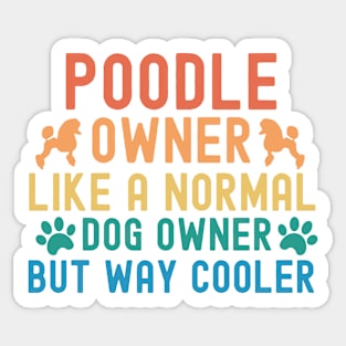 Poodle Owner Sticker